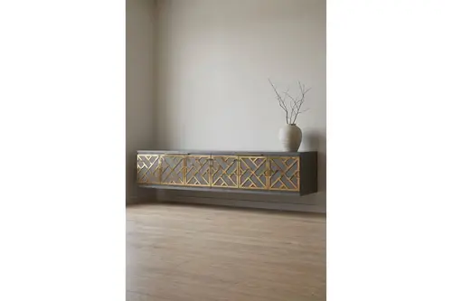Arex Duvara Montaj Tv Sehpası Antrasit Gold 120 Cm Tda1238Ag