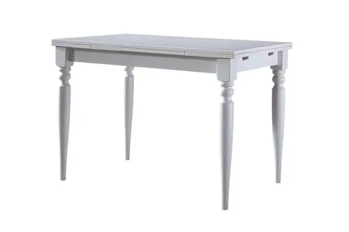 White Çizilmez Açılır Mutfak Masası, Beyaz, 70X110