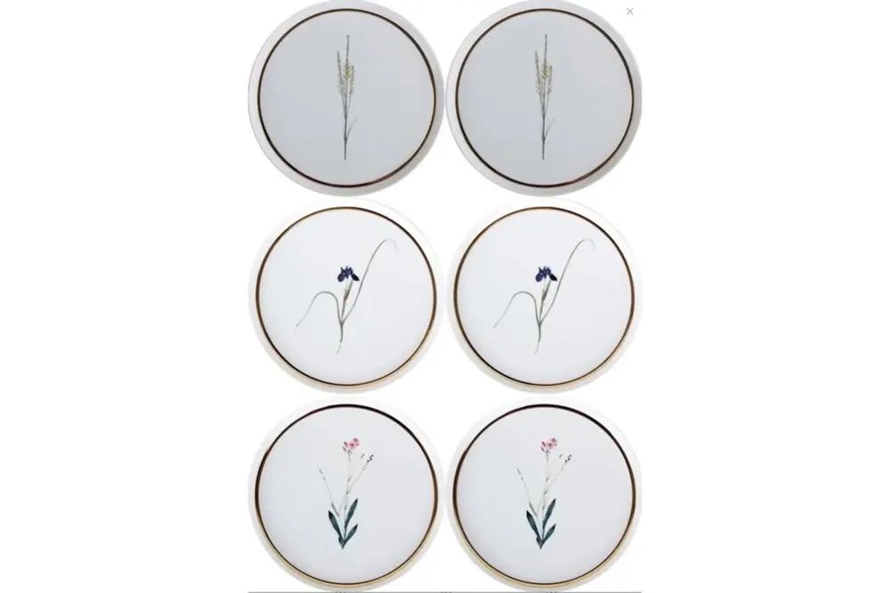 Porland Botanical Karma 6 Kişilik Pasta Takımı 21Cm