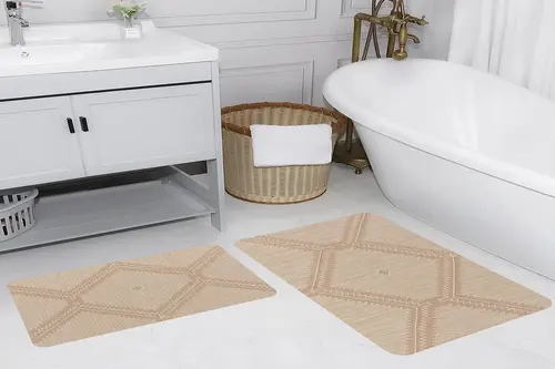 Rovigo Home Dijital Baskılı İkili Banyo Paspas Takımı Rvg5186