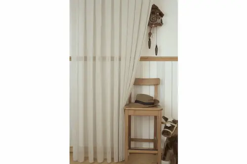 Massarelli Keten Tül Bej 1-2,5 Orta Sık Pile 100X260