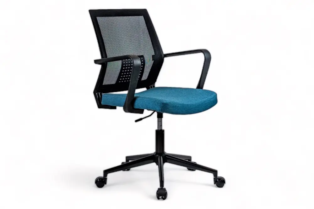 Sancak Mesh Ofis Sandalyesi, Metal Ayaklı, Mavi