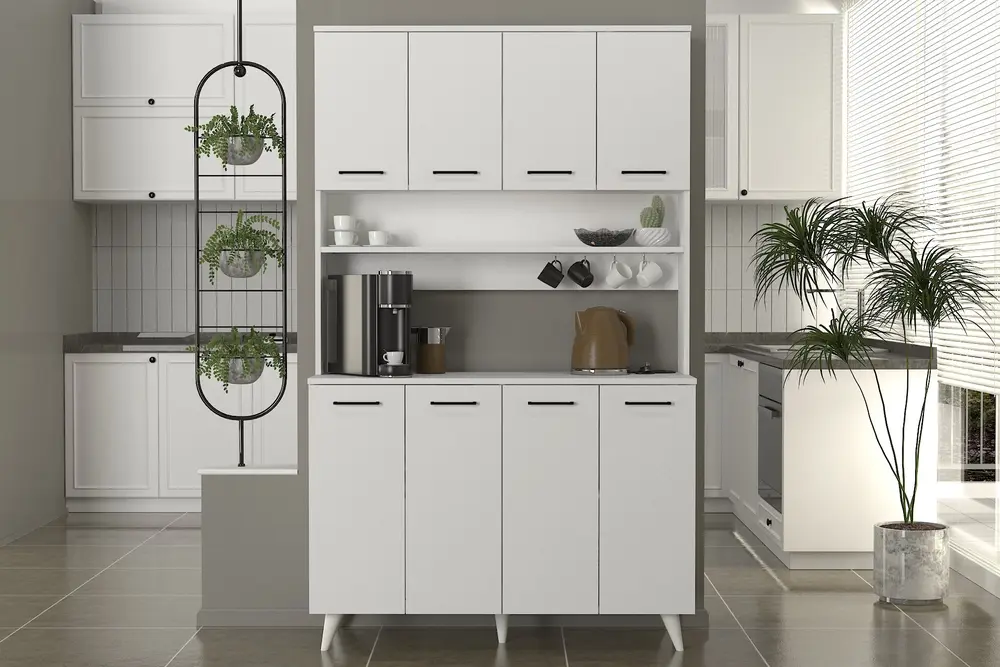 Real Çok Amaçlı Dolap, Beyaz, 120 Cm