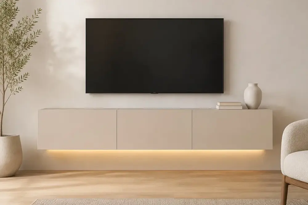 Maren Ledli Tv Ünitesi, 3 Kapaklı