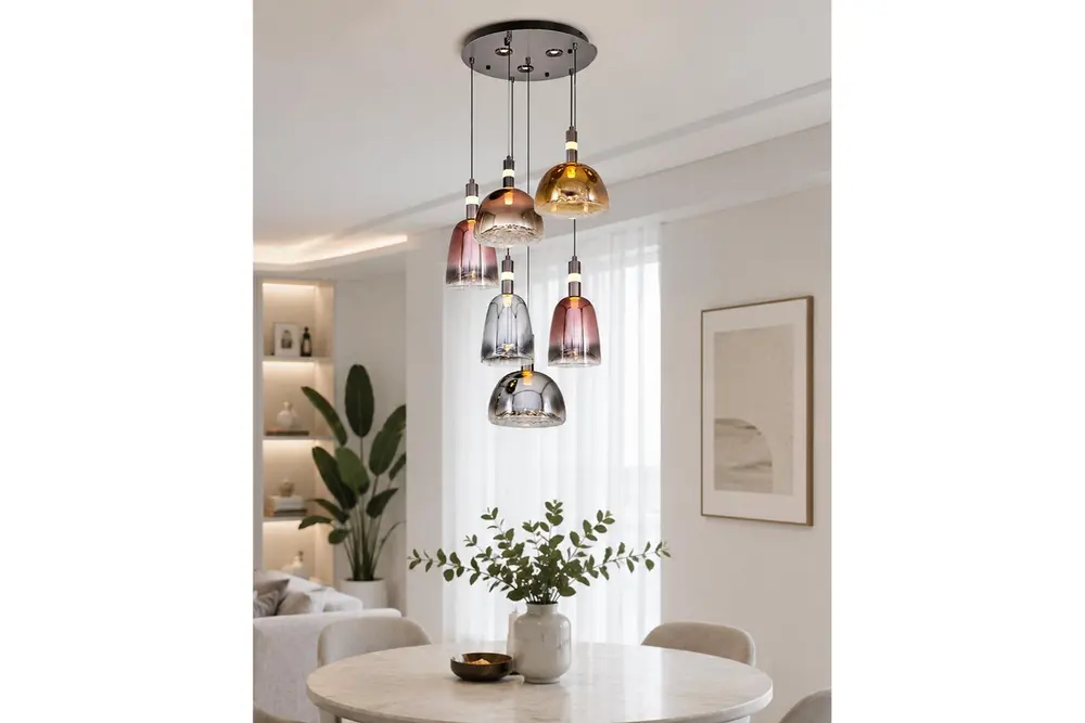 Özcan Aydınlatma Holee Altılı Sarkıt, Mix Mixed, 2858-6A-28