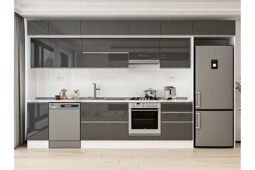 Alvinka 380X240 Cm Mutfak Dolabı, Mb E80S40S60 1 Antrasit Suntalam