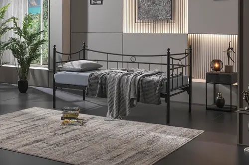 Daily Daybed Metal Karyola, Siyah, 90X200