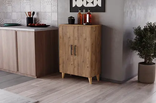 Sare Çok Amaçlı Dolap, Atlantik Çam, 3 Raflı