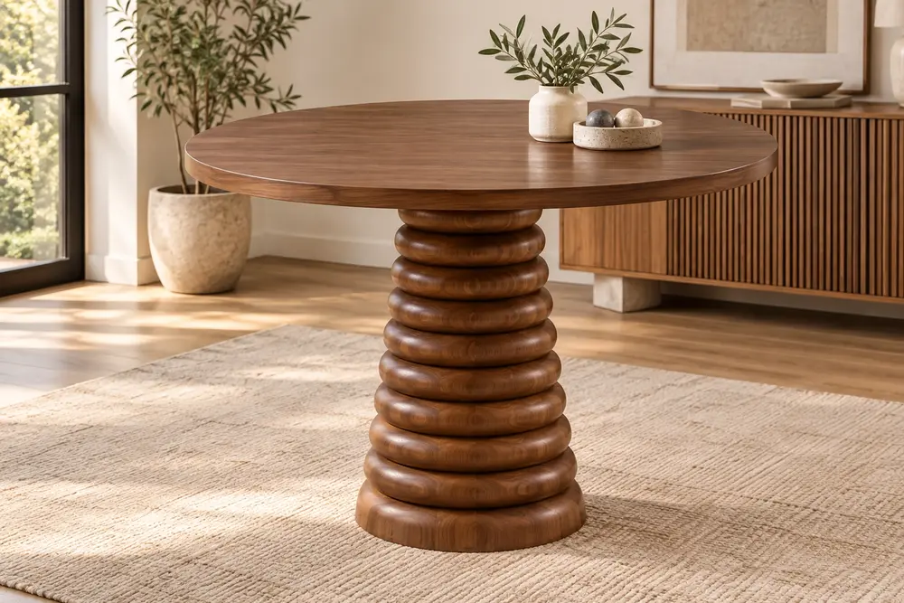 Class Konik Mutfak Masası, Ceviz, 120 Cm