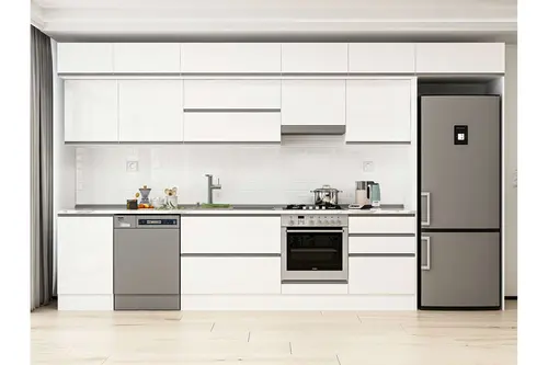 Alvinka 400X240 Cm Mutfak Dolabı, Mb E90S50S60 1 Beyaz Suntalam