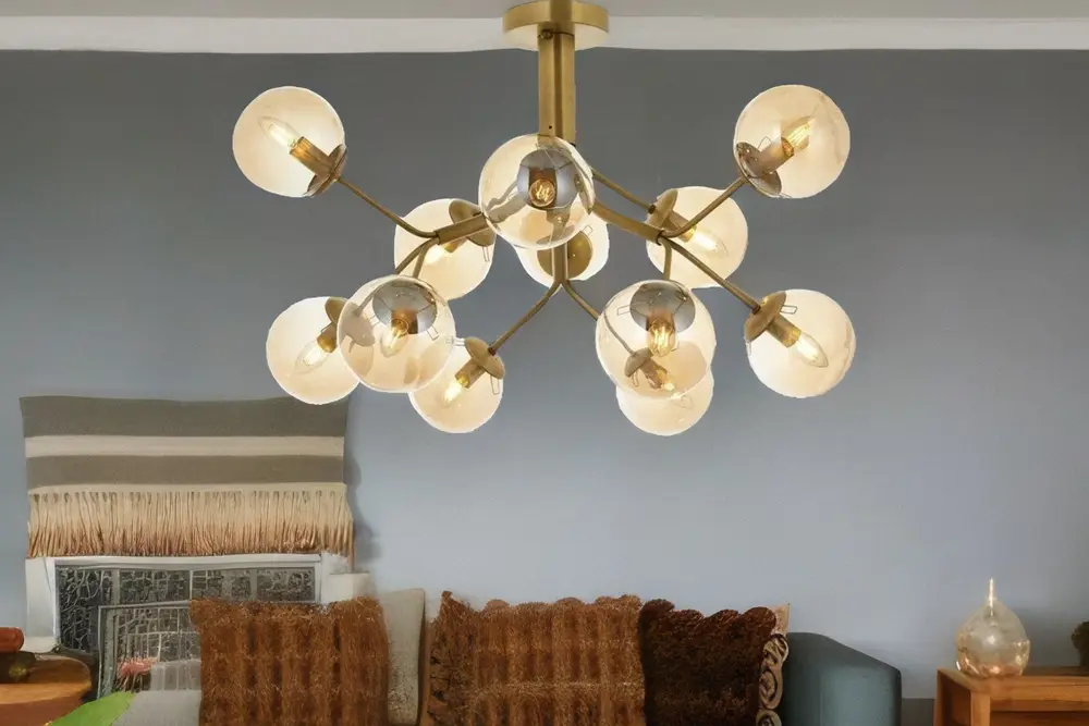 Avonnı Av-60191-12E Eskitme Kaplama Modern Avize E14 80 Cm