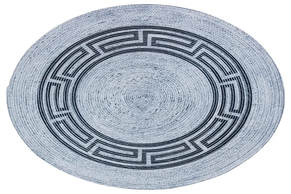 Jüt Sisal Halı 84, Gri, 100X100