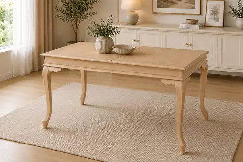 Lükens Mutfak Masası, 110 Cm, Meşe