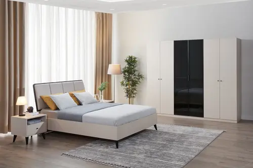 Solina Yatak Odası Takımı, Bej, 6 Kapaklı