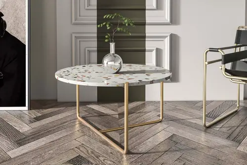 Rokso Terrazo Orta Sehpa