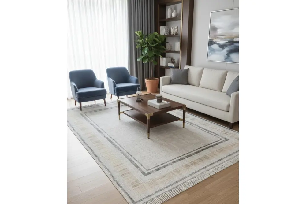 Merinos Halı Elegance Salon Halısı, Krem, 160X230, 90823 070