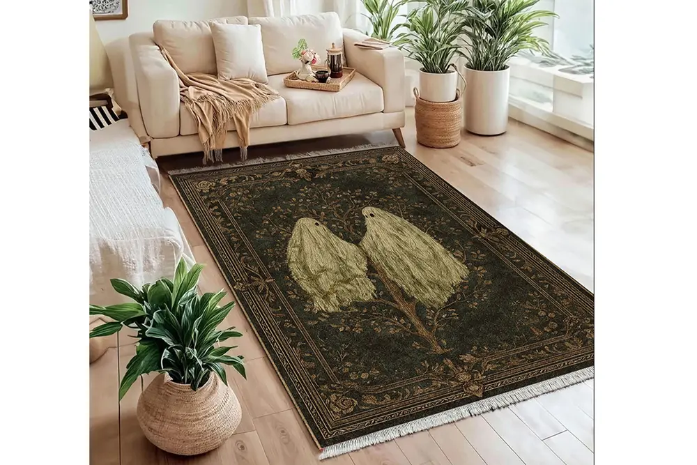 Night Ghost Dokuma Taban Halı, 463 Yng, 80X150 Cm