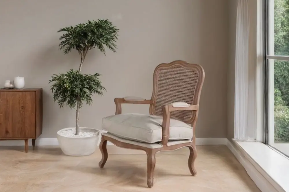 Orlando Ahşap Eskitme Berjer