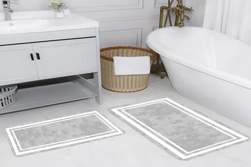 Rovigo Home Dijital Baskılı İkili Banyo Paspas Takımı Rvg5111