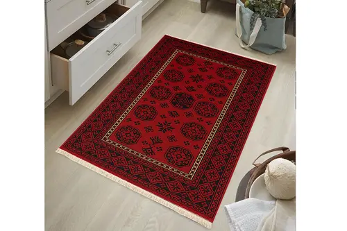 Kızıl Vintage Dokuma Taban Halı, 412 Yng, 60X120 Cm
