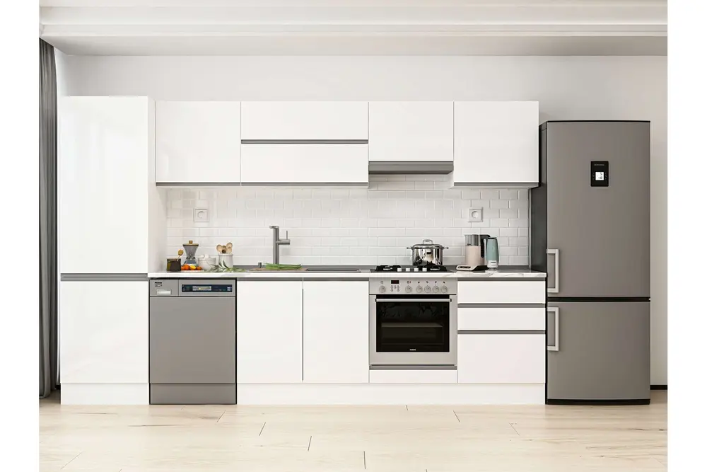 Alvinka 320X210 Cm Mutfak Dolabı, Mb E80B60S60 1 Beyaz Suntalam
