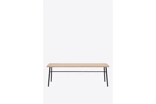 Chesil Siyah Metal Ahşap Bench