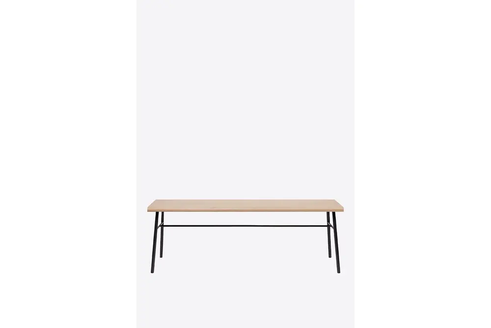 Chesil Siyah Metal Ahşap Bench