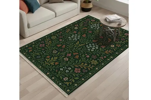 Gizemli Orman Vintage Dokuma Taban Halı, 387 Yng, 60X120 Cm