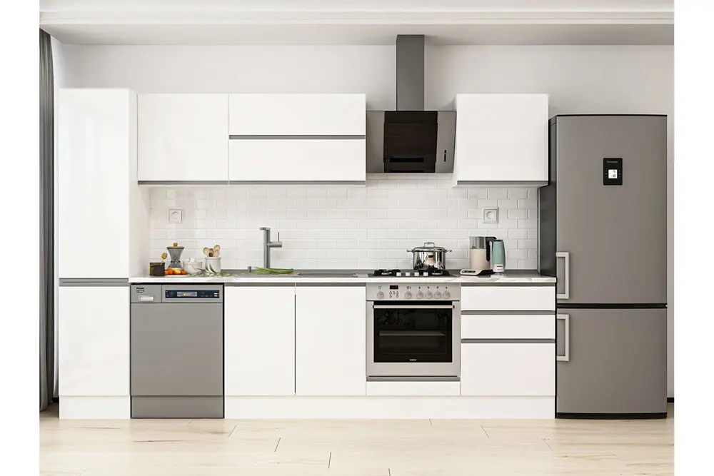 Alvinka 305X210 Cm Mutfak Dolabı, Mb E80B45S60 2 Beyaz Suntalam