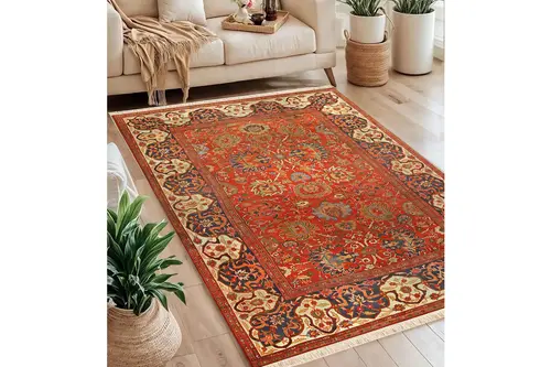 Etnik Baskılı Dokuma Taban Halı, 129 Yng, 60X120 Cm