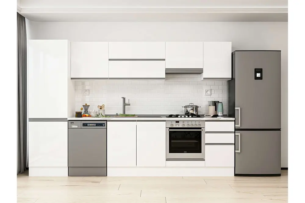 Alvinka 315X210 Cm Mutfak Dolabı, Mb E90B60S45 1 Beyaz Suntalam