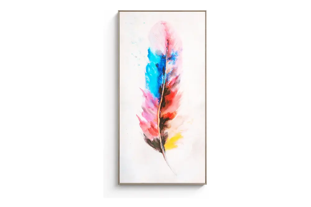 Boho Tüy Motifli Kanvas Tablo, Desen 3