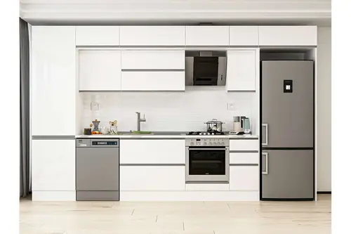 Alvinka 380X240 Cm Mutfak Dolabı, Mbb E80B60S40 2 Beyaz Suntalam