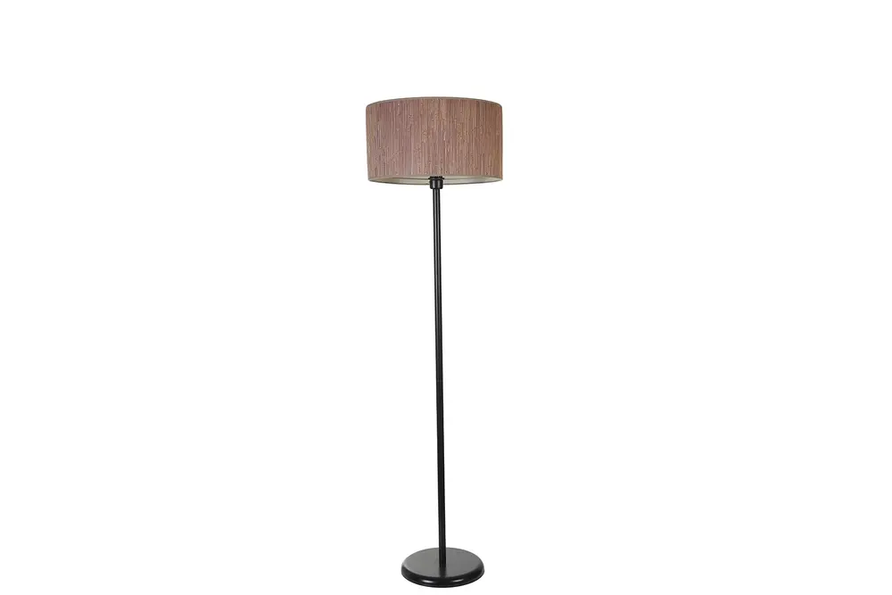 Bambu 04 Abajurlu Lambader Siyah