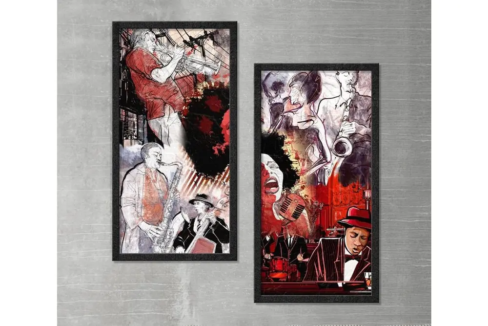 Yağlı Boya Dokulu Tablo, Jazz