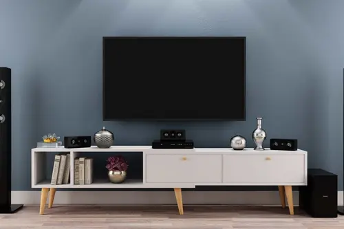 Evo Tv Ünitesi, Beyaz, 210 Cm