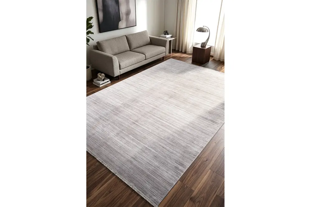 Koza Bergama Gri Halı A6101C, 100X300