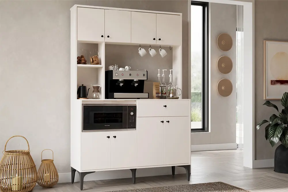 Çetmen Comfort Flex Kahve Köşesi 120 Cm Beyaz