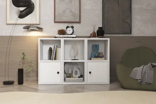 Lexus Iki Kapaklı Raflı Şifonyer, Çıtasız Şfn 1055 Ç