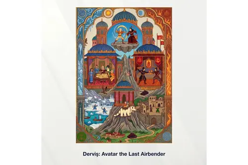 Miniaworks Derviş: Avatar The Last Airbender Kanvas Tablo 21X30
