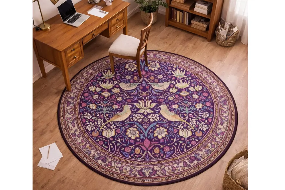 Mor Bahar Dokuma Taban Halı, 603 Yng 80X80 Cm