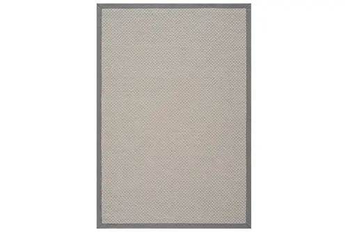 Sisalo Bordure Krem Gri Sisal Halı, Gri Bordür B3416B, 80X120