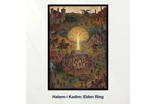 Miniaworks Hatem-İ Kadim: Elden Ring Siyah Çerçeveli Poster 21X30