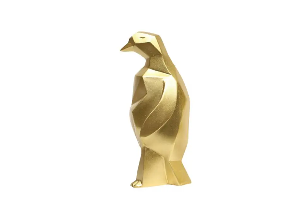 Kübik Penguen Büyük Boy Gold