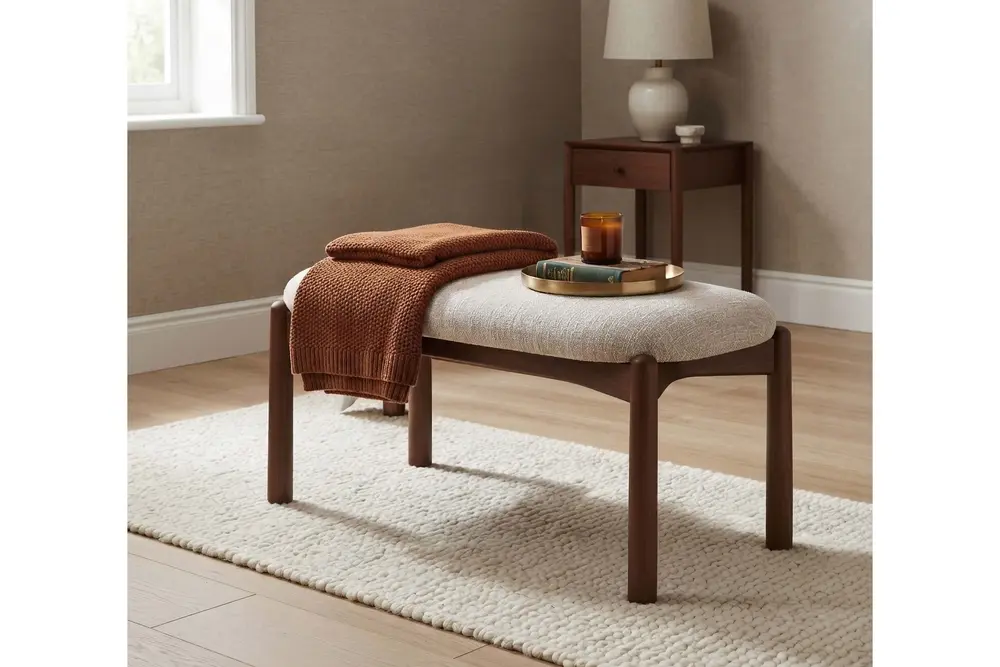 Vina Luxe Ahşap Bench, Ceviz Maserati 02