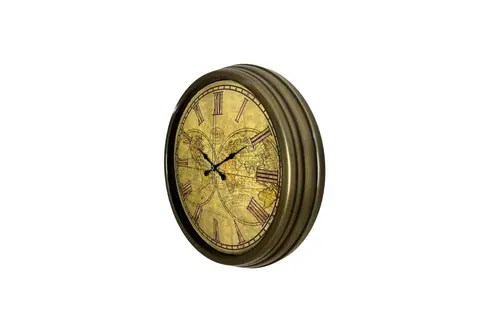 Vintage Atlas Majestic Metal Duvar Saati 40 Cm