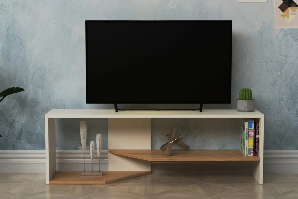 Lagomood Vega Tv Ünitesi Beyaz Meşe