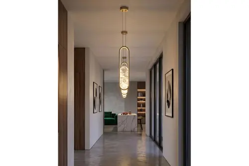 Özcan Aydınlatma Alabaster Tekli Sarkıt 70*20 Sarı, 2869-2-03