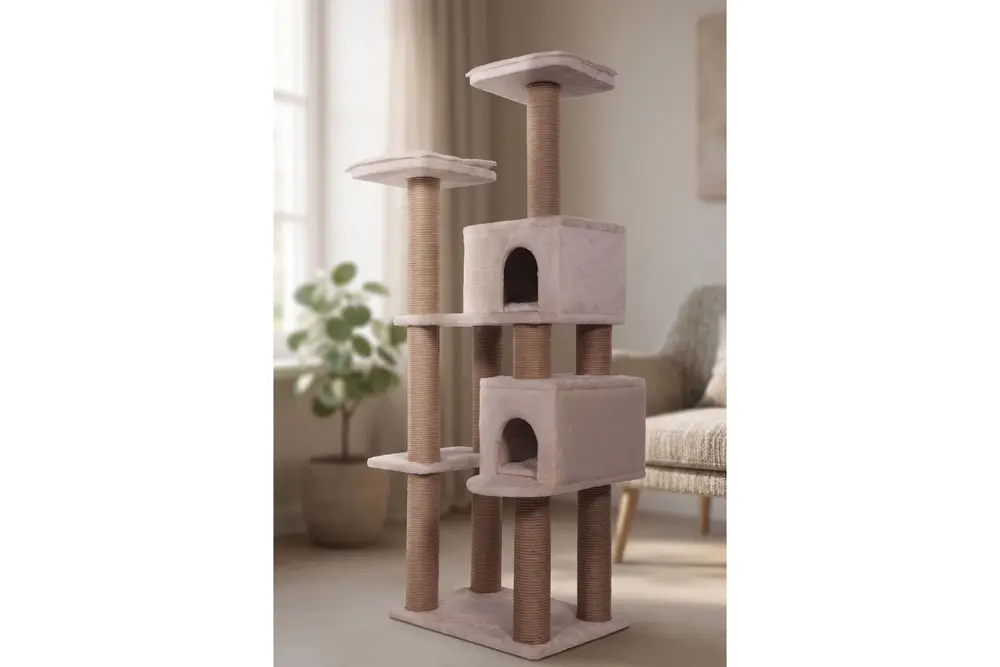 Mrcat Kedi Tırmalama Ağacı, Krem