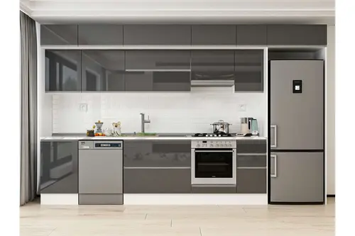 Alvinka 370X240 Cm Mutfak Dolabı, Mb E80S50S40 1 Antrasit Suntalam